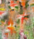 Floral Momentum (PRT-8156-120203) - Canvas Art Print - 31in X 36in