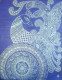 Cerulean Majesty: Intricate Hand-Drawn Peacock Mandala Canvas Art (PRT-18077-120167) - Canvas Art Print - 19in X 24in