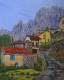 Tielve A Mountain Village (PRT-2948-120240) - Canvas Art Print - 14in X 18in