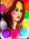 Radiant Color Symphony (ART-18136-120328) - Handpainted Art Painting - 16in X 22in