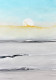 Golden Dawn Horizon (ART-8156-120382) - Handpainted Art Painting - 15in X 21in