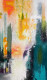 A City Remembered In Color (PRT-8156-120172) - Canvas Art Print - 28in X 48in