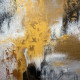 Gold And Black Layers. (PRT-8156-120135) - Canvas Art Print - 48in X 48in