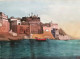 The Varanasi Ghat (ART-5950-120165) - Handpainted Art Painting - 27in X 20in
