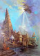 Varanasi (ART-1038-120437) - Handpainted Art Painting - 15in X 21in