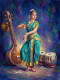 The Weaver Of Sacred Sound (PRT-15697-120445) - Canvas Art Print - 45in X 60in
