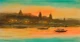 Banaras Ghat (ART-3512-120459) - Handpainted Art Painting - 45in X 24in