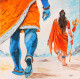 Shiv-Shakti (PRT-7844-120581) - Canvas Art Print - 30in X 30in
