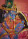 Eternal Love Of Radha Krishna | Holi Celebration Art (PRT-17209-120565) - Canvas Art Print - 30in X 42in