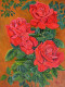 Crimson Elegance (ART-2948-120606) - Handpainted Art Painting - 18in X 24in