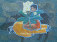 Untitle (ART-18009-120507) - Handpainted Art Painting - 30in X 22in