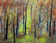 Forest In Autumn (ART-8841-120682) - Handpainted Art Painting - 17in X 13in