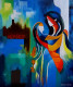 Embrace Of Protection (ART-18287-120677) - Handpainted Art Painting - 60in X 72in