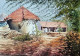 A Village Path Way (ART-8116-120706) - Handpainted Art Painting - 15in X 11in