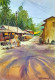 Indian Village - Through The Street (ART-8116-120700) - Handpainted Art Painting - 13in X 19in