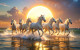 The V Of Victory (PRT-17594-120773) - Canvas Art Print - 36in X 23in