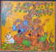 Kerala Mural Painting_Radhamadhavam (PRT-8844-120864) - Canvas Art Print - 42in X 40in