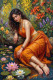 Menka - 01 (The Silent Song Of Summer) (PRT-15697-120907) - Canvas Art Print - 40in X 60in
