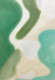 Green Organic Abstract Painting (ART-8156-120851) - Handpainted Art Painting - 15in X 21in