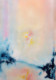 Atmospheric Abstract Painting In Soft Blue & Peach, (ART-8156-120862) - Handpainted Art Painting - 15in X 21in