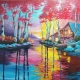 Landscape (ART-18369-120942) - Handpainted Art Painting - 30in X 30in