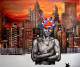 Crowned By Another Sky (ART-18280-120978) - Handpainted Art Painting - 48in X 58in
