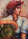 Silent Grace (ART-17209-121005) - Handpainted Art Painting - 11in X 15in