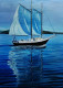 Oceanic Reflection (ART-1005-121046) - Handpainted Art Painting - 20in X 28in