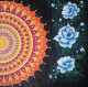 Fire And Ice- Balance Of Opposites (ART-17697-121225) - Handpainted Art Painting - 24in X 24in