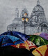 Umbrella (ART-1005-121295) - Handpainted Art Painting - 24in X 28in