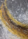 Arc Of Erosion In Gold And Ash (ART-8156-121274) - Handpainted Art Painting - 15in X 21in