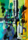 Urban Pulse (ART-9110-121407) - Handpainted Art Painting - 18in X 30in