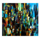 Urban Echoes (ART-9110-121406) - Handpainted Art Painting - 24in X 24in