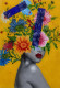 Fragmented Bloom Identity (ART-8156-121266) - Handpainted Art Painting - 8in X 12in