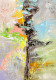 Modern Abstract With Bold Central Axis And Color (ART-8156-121146) - Handpainted Art Painting - 15in X 21in