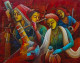 Devotion Of Love (ART-18391-121429) - Handpainted Art Painting - 36in X 30in