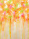 Vibrant Floral Abstract With Dripping Color Texture (PRT-8156-121371) - Canvas Art Print - 18in X 24in