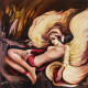 The Other Side Of Life (ART-2571-121484) - Handpainted Art Painting - 18in X 18in