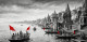 Varanasi Ghat Painting (ART-3319-121467) - Handpainted Art Painting - 60in X 36in