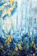 Abstract Forest Rainfall (PRT-8156-121505) - Canvas Art Print - 16in X 24in