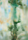 Soft Green Abstract With Vertical Textured Flow (PRT-8156-121369) - Canvas Art Print - 17in X 24in
