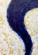 Midnight Curve In Gold (PRT-8156-121514) - Canvas Art Print - 17in X 24in