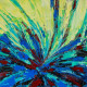 Garden Fantasies (ART-2571-121476) - Handpainted Art Painting - 18in X 18in