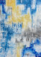 City Blocks In Blue (PRT-8156-121560) - Canvas Art Print - 17in X 24in