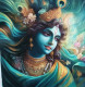 Krishna Painting (ART-7757-121654) - Handpainted Art Painting - 24in X 24in