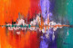 Acrylic Painting- Divided Horizons (ART-18425-121644) - Handpainted Art Painting - 15in X 10in