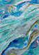 Blue Horizon Texture (PRT-8156-121766) - Canvas Art Print - 17in X 24in
