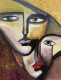 Faces Of Untold Stories (PRT-8156-121785) - Canvas Art Print - 14in X 18in