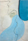 Azure Minimal Harmony (PRT-8156-121677) - Canvas Art Print - 17in X 24in