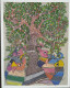 Gond Tribal Painting Of Madhya Pradesh - Gajraj (ART-1389-122123) - Handpainted Art Painting - 32in X 38in